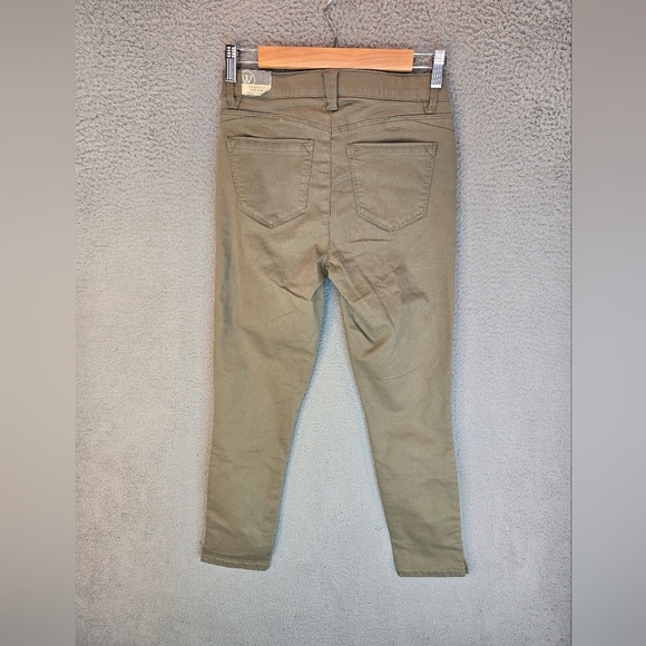 Wit & Wisdom Womens "AB"Solution Pants Sz 0 Green-Tan Ankle Skimmer Casual - Picture 6 of 12